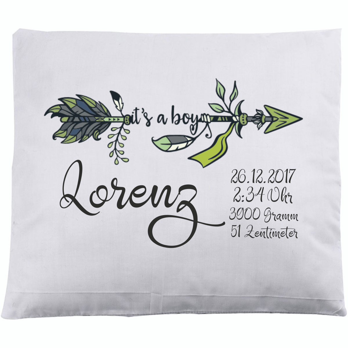 Zierkissen Bub - Personalisierbar
