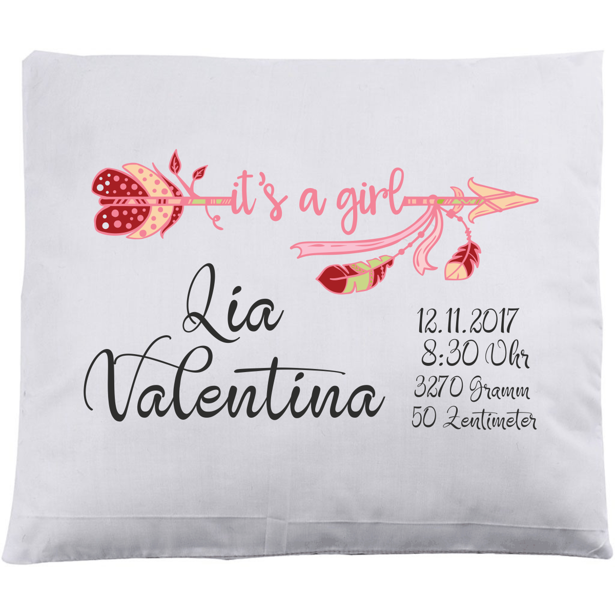 Zierkissen Mädchen - Personalisierbar